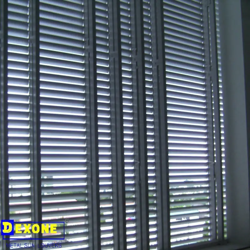 motorized automatic aluminium exterior louver horizontal, View automatic louver, DEXONE Product