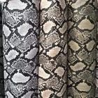 snake skin embossed pattern pvc synthetic leather for making bags shoes