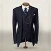 Italian Style High End Custom Made Slim Fit 3 Pieces Men Suit