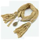 Hot Sale Fashion Womens Necklace jewelry scarf pendant Resin Pendant