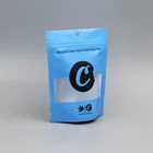 3.5 grams cookies smell proof stand up child poof mylar zipper weed packaging bags