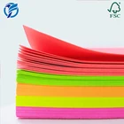 Chinese Smooth 180gsm 50 Sheets/Pack Bright Neon Fluorescent Color Paper