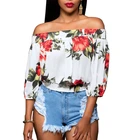 Fashion woman blouse Ladies tops latest design floral print lady top