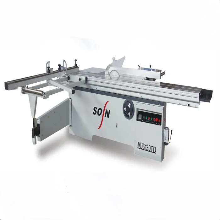 Precision Pushing Bench Saw Machine Woodcutting Machine For