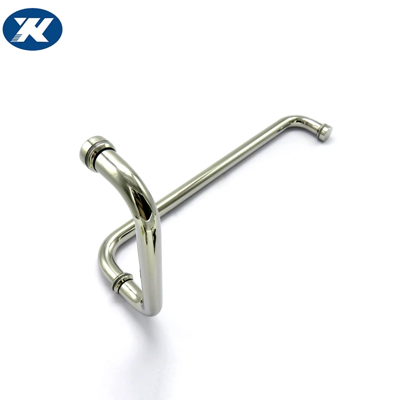 polished stainless steel 304/316 bathroom handle glass door handle