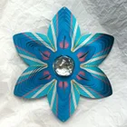 Garden decoration wholesale 3D Wind spinner- Crystal Flower