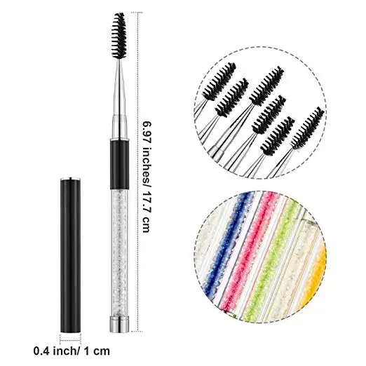 eye brow eyelash mascara brushes wands applicator portable lash