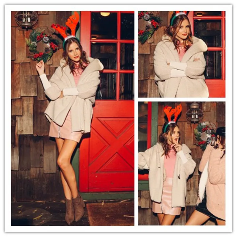 SHEIN Women Apricot Batwing Long Sleeve Trench Coat