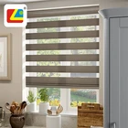 Cheapest Combination Sun Block Zebra Curtain Customized Polyester Fabric Ventilation Double Zebra Blinds