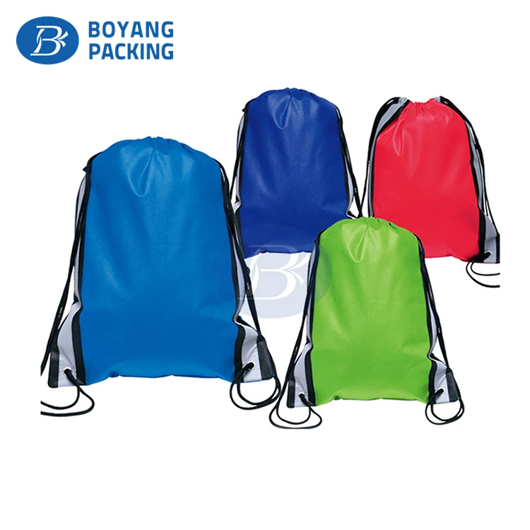factory wholesale waterproof custom cheap nylon drawstring bag