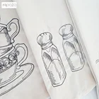 Embroidered custom plain 100% cotton kitchen reusable dish cloth