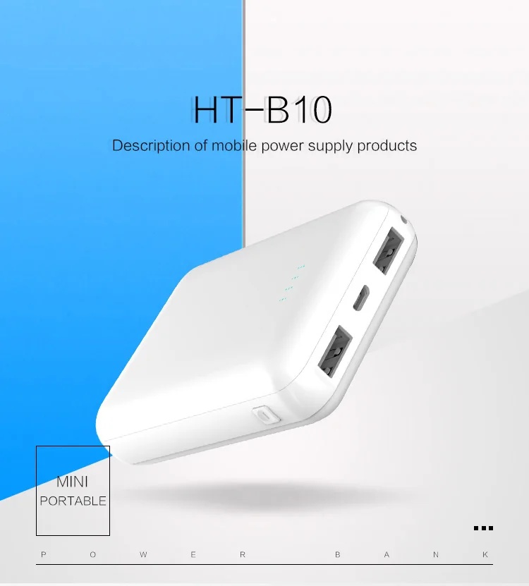 New arriving products rubber finish power bank rohs power bank 10000mah for coffee shop - ANKUX.COM