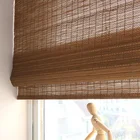 Natural roman roller blinds / bamboo curtains