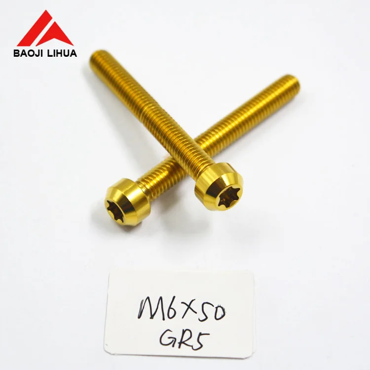 M6x50mm gr5 titanium torx head bolts screw for motorcycle