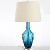 Modern blue glass table lamp creative glass bedroom study bedside lamp ETL32002