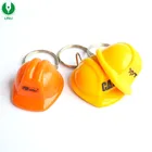 Custom Fashion Activity Led Plastic Cheap Promotion Keychain, Mini Advertising Helmet Flashlight Key Chain