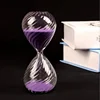 1/3/5/10/15/20/30minutes Wave Design Transparent Hourglass sand timer