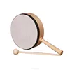 Percussion instrument drum Single head wooden handmade sheepskin drum with handle