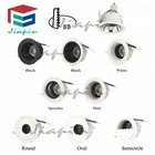 Round/oval/semicircle Recessed MR16 downlight housing GU10 light fixture downlight module for bed room bathroom