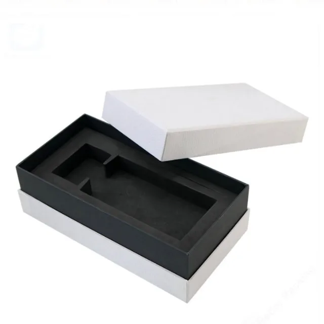 manufactory luxury packing gift cardboard black paper box for