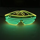 Party Event El Glowing Glasses Shining in Dark Sunglasses El Glasses