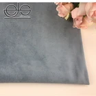 Polyester Knitting Grey Velvet Upholstery Cloth For Sale
