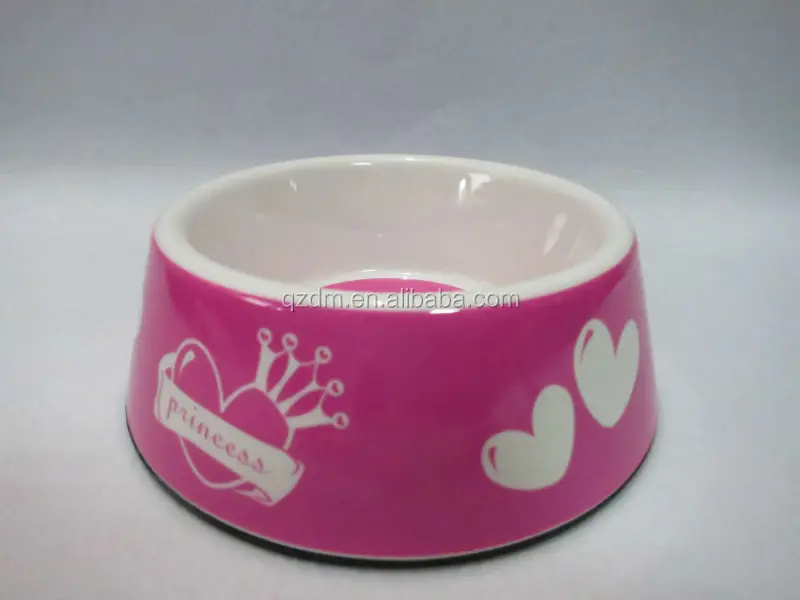 6 inch melamine pet bowl cat /dog bowl for non-slip mat