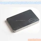 Tin Box Gift Silverglow Slim Rectangular Tin Box with Hinged Lid for Gift Card Packaging