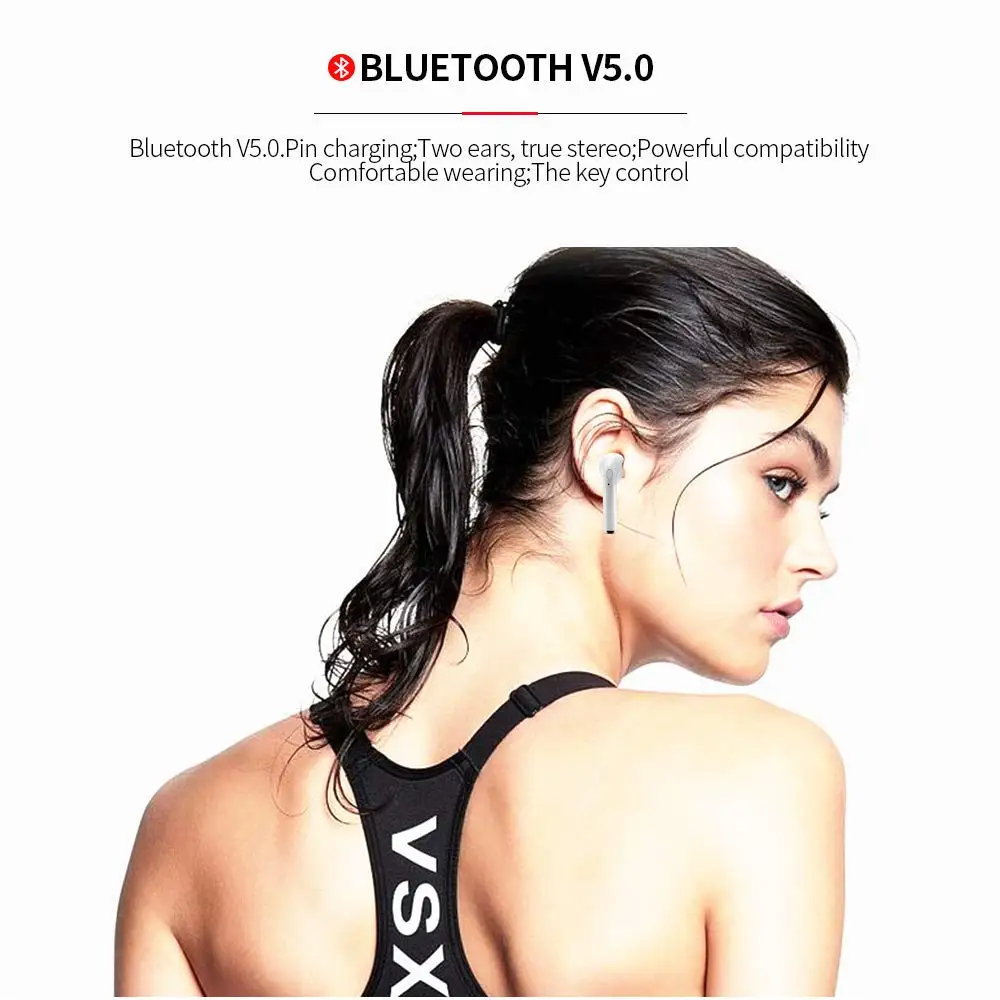 Hot Selling i7s tws Wireless Earpod Bluetooth 5.0 Headset for Smart Phone Auriculares Bluetooth - ANKUX.COM