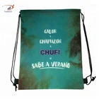 Top quality 80gsm printed nonwoven draw string bag