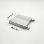 Silver Liquid Silver 80x80x15mm Silver Liquid Cooled Block Plate