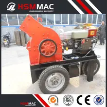 CE diesel engine mobile jaw crusher on wheel