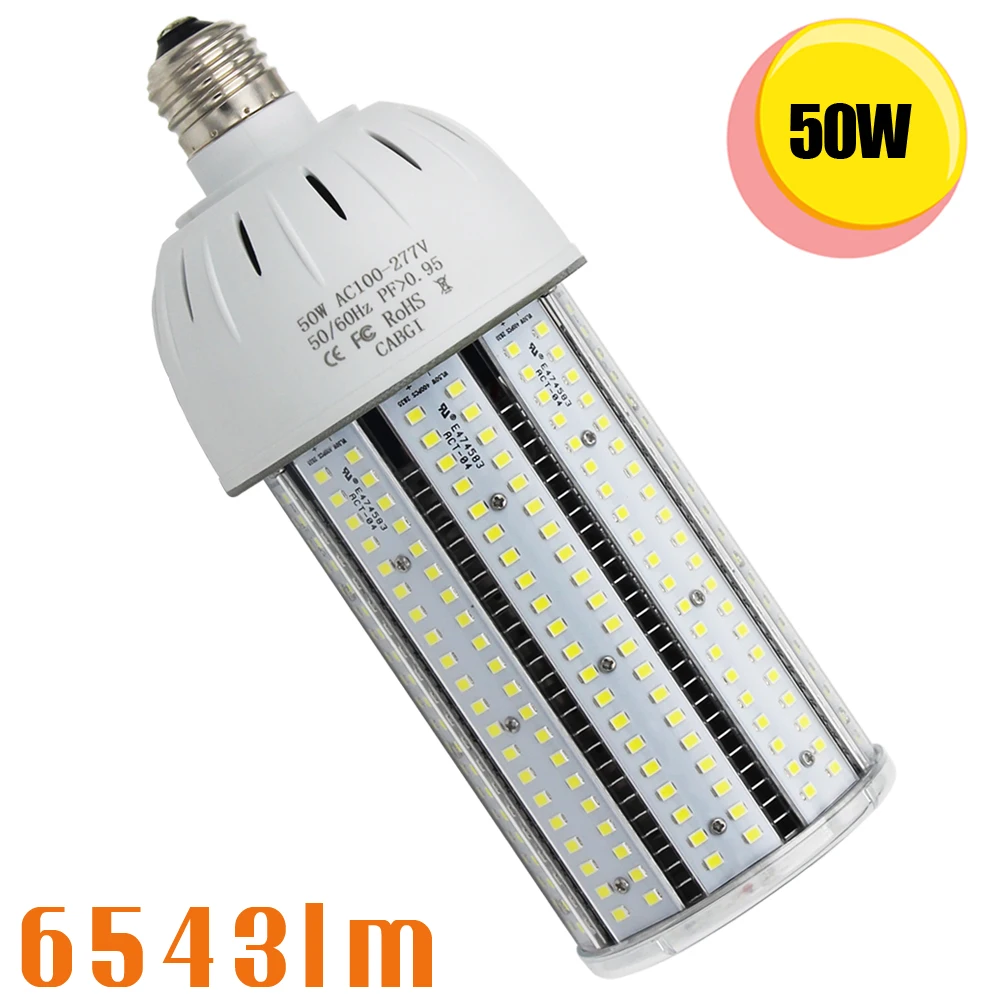 60W LED Corn light bulb street area shoebox parking lot light E39 mogul 8100Lm