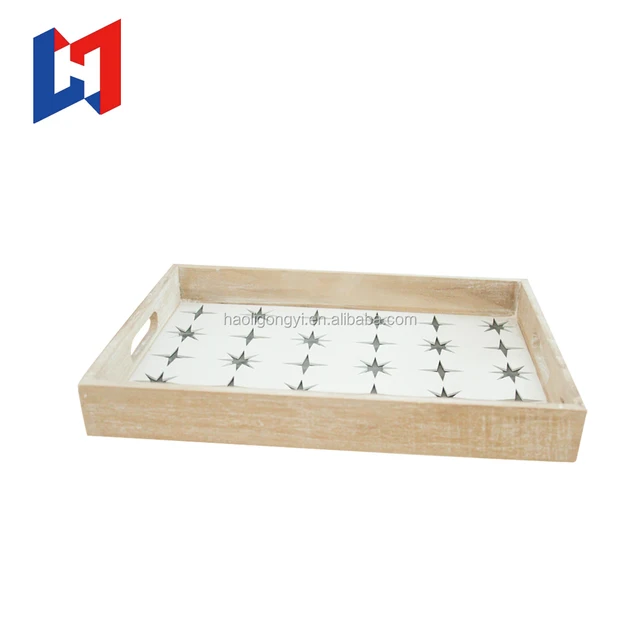 motion gift rectangular decorative plate / serving plate/wooden