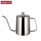 Highwin Factory BSCI Audit Stainless Steel Potobelo Tea Hotel Coffee Pot Pour Over Coffee Kettle