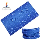 LSB-0704 fast production bicycle bandana water-drop print headwear 100% polyester bandana magic multifunctional bandana