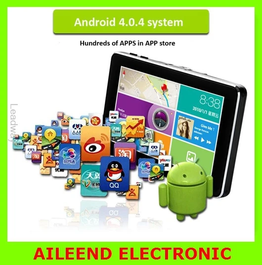 Car DVR Dual Camera Lens + Wifi + Android 4.0 Smart Tablet + GPS Navigator Full HD 1080P 5.0'' LCD video Recorder Dash Cam