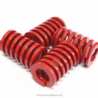 Chinese factory use 65mn spring steel to make red die coil compression spring for die mold