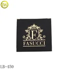 Custom Embossed Logo Metal Leather Trousers Jeans Metal Pu Label