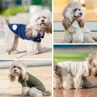 Pet Cute Puppy Cotton Polyester White Plain Dog Blank T-shirt Clothing