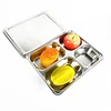 /product-detail/stainless-steel-3-4-5-compartment-rectangular-lunch-tray-dinner-plate-fast-food-serving-tray-with-lid-60854734443.html