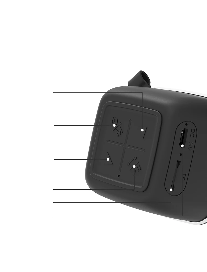 oneder v15 mini tws speaker with hook portable speaker wireless stereo speaker - ANKUX.COM