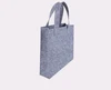 Mild Custom Printed Recycled Women Grey Felt Tote Bag Eco-friendly Felt Shopping Bag Custom Folding Shopping Tote Bag