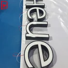 custom indoor stainless steel led channel letter sign for company and shop