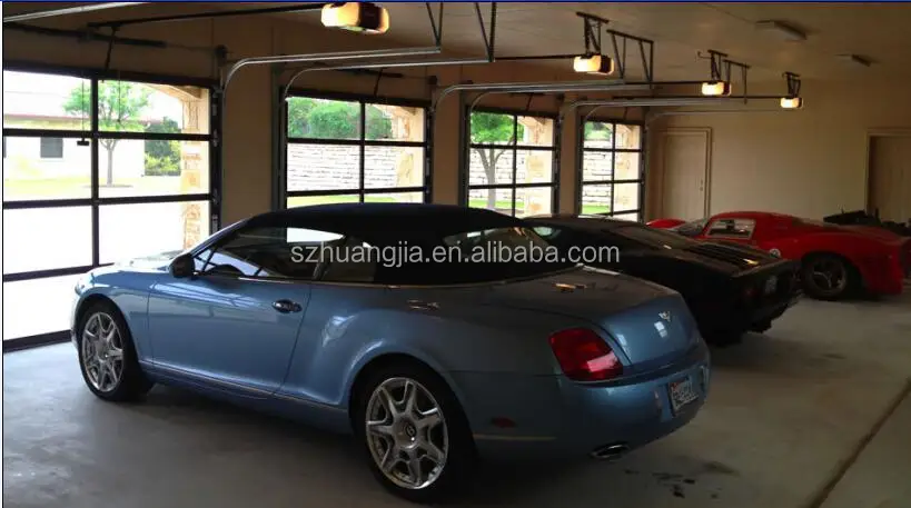 Modernes Design Holzrahmen Glas Garagentore - Buy Holz Gerahmten