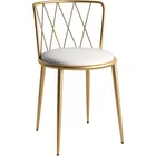 Restaurant chairs dining chairs electroplate gold velvet chairs