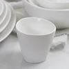 European style matte bulk white tea cups restaurant coffee tea cup no without handle