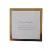 Gold metallic private logo foil print paper tag cards customized