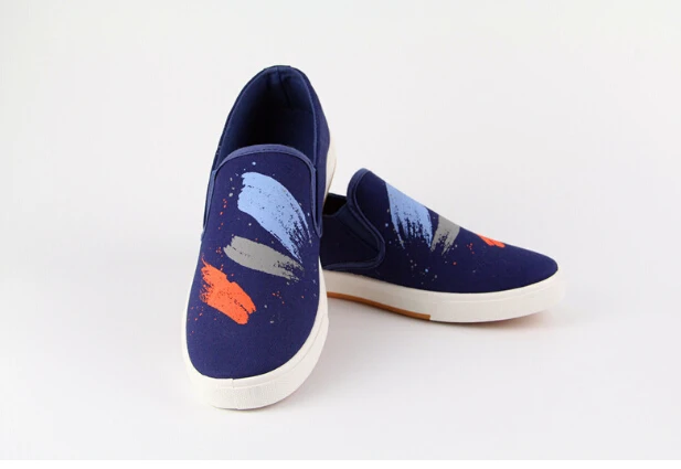 cheap gym shoes Men and colorful canvas spring round slip on loafers sneakers Driving mocassin shoes Men shoes free shipping
