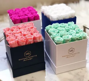 full color printing flower rose gift paper box